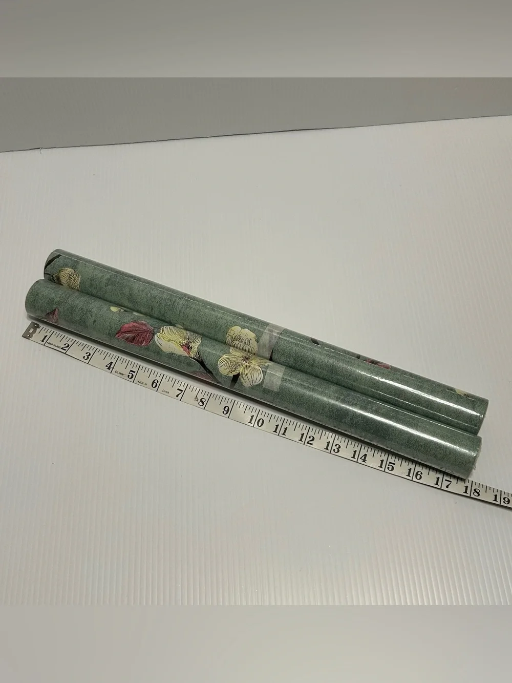 Wallpaper Botanical Dogwood Flower Green Peel & Stick Self Adhesive Removable